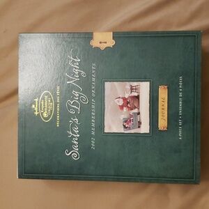 Hallmark Santa Big Night 2002 Membership 4 Piece Ornament Set